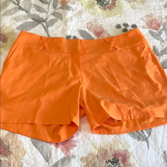 adidas orange golf shorts
